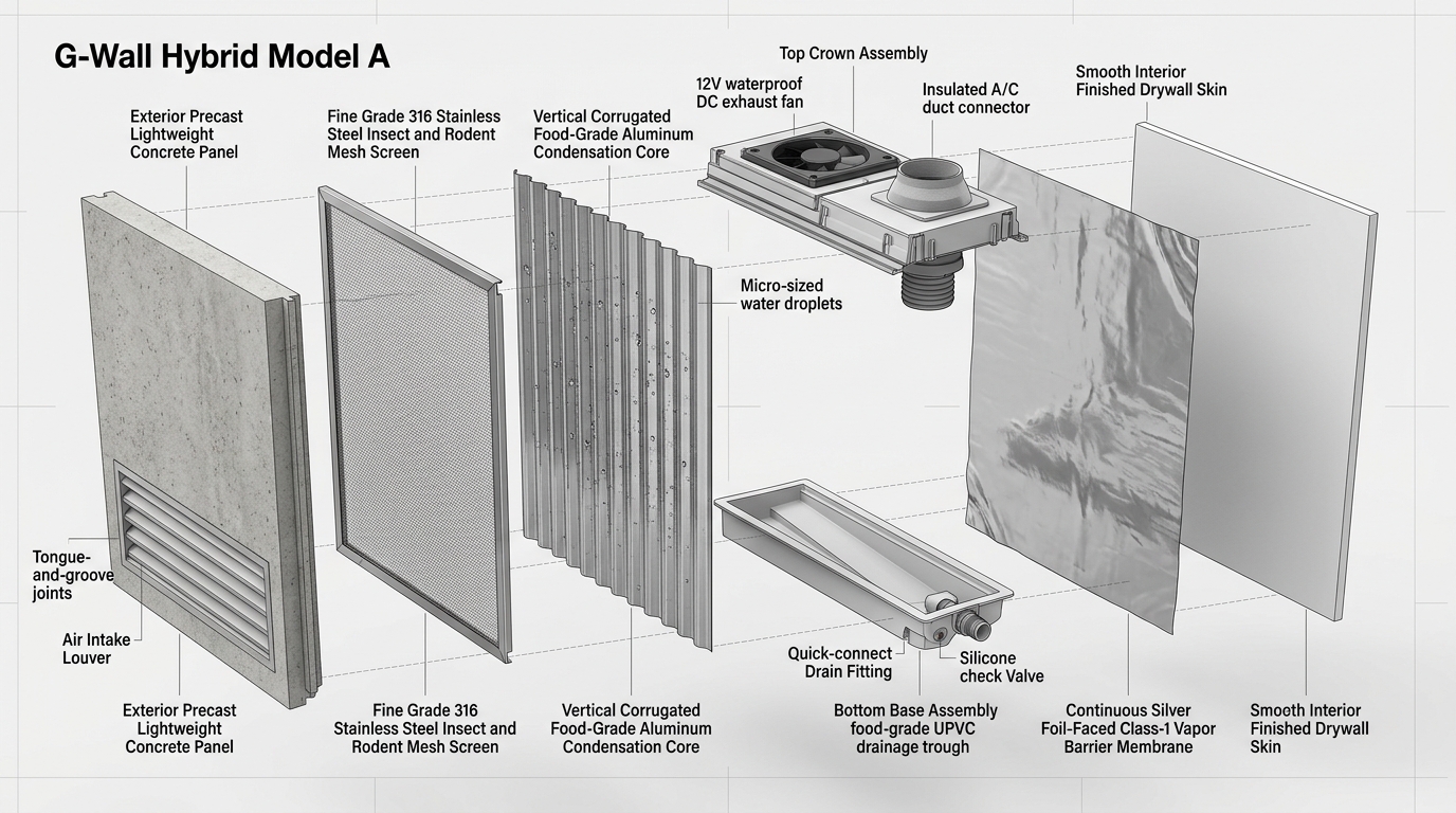 G-Wall 3D Exploded Modular View